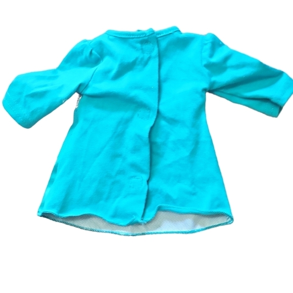 Dolly & Me Teal Blue Dress Doll Clothes Mesh Sequin - Picture 2 of 2